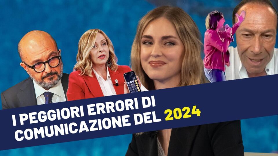 Patrick Facciolo: ecco la classifica dei 10 peggiori errori di comunicazione del 2024